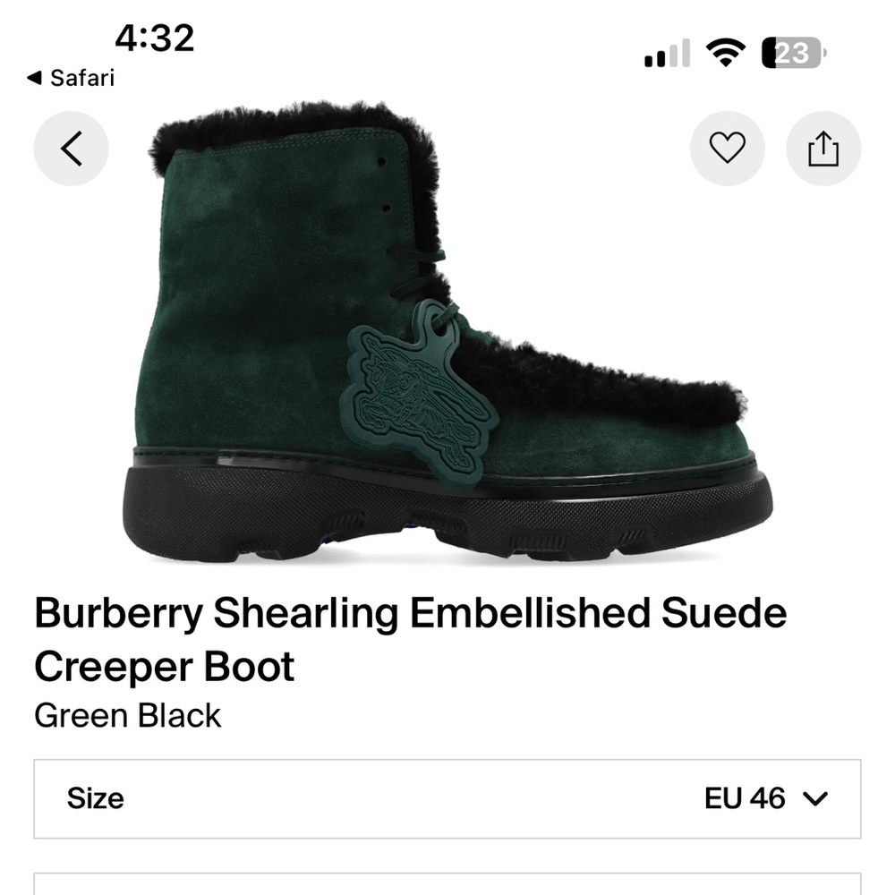 Burberry suede boots EU46 men’s size 13